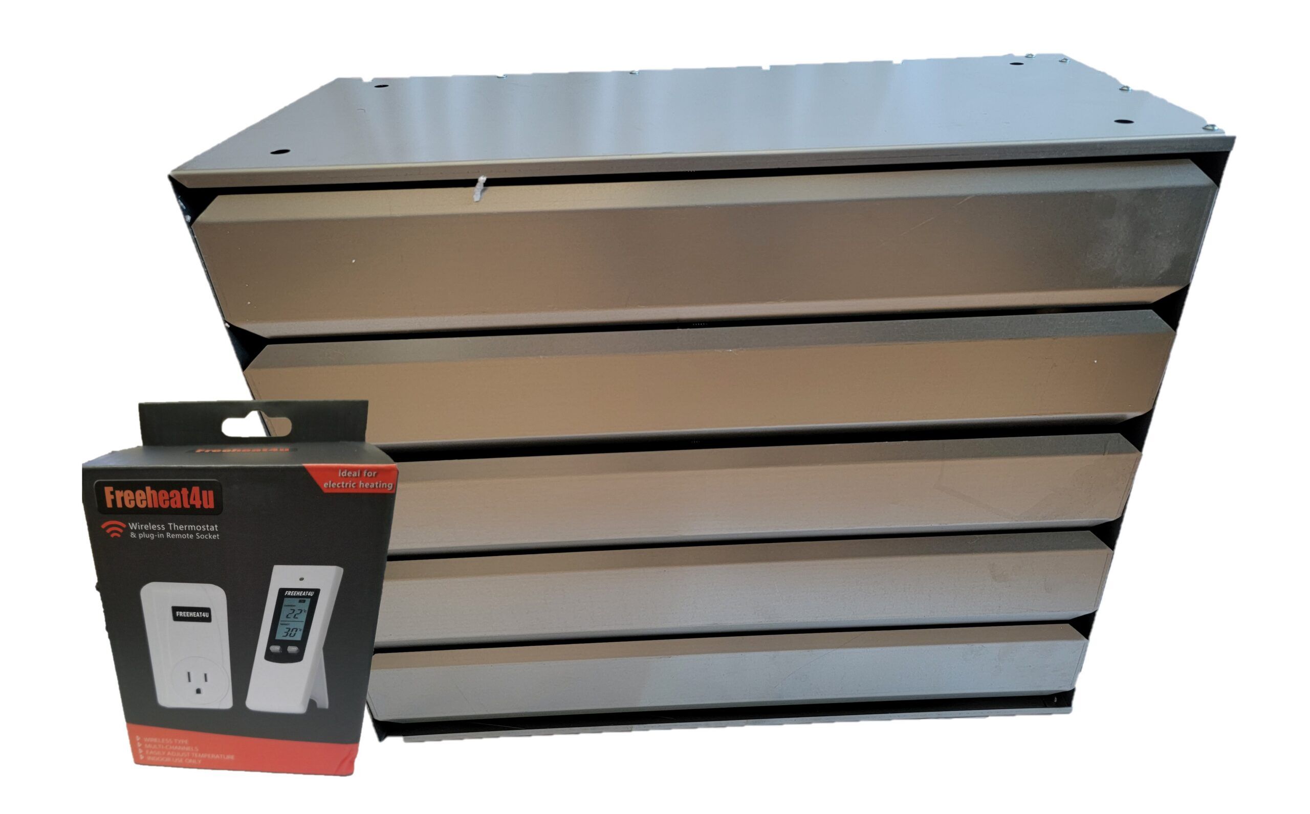 Hanging Hydronic Garage / Shop Heater 200k btu 2 speed with remote thermostat and on/off/on switch